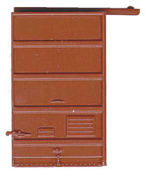 Kadee 2207 6' 5 Panel Superior Low Tack Doors Red Oxide HO