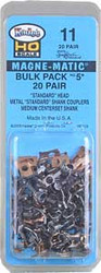 Kadee 11 No.5 Bulk Pack Magne-Matic Couplers (20pr) HO