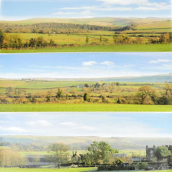 GAUGEMASTER Large Back scene - Countryside (2744 x 304mm) OO Gauge Scenics GM702