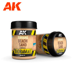 AK Interactive 8019 Diorama: Terrains Beach Sand - 250ml (Acrylic)