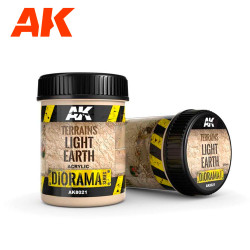 AK Interactive 8021 Diorama: Terrains Light Earth - 250ml (Acrylic)