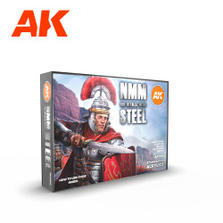AK Interactive 11601 Non Metallic Metal: Steel Acrylic Paint Set