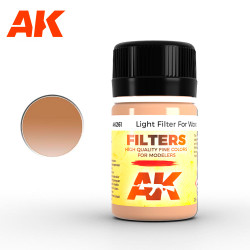 AK Interactive 261 Ocher Light Filter For Wood 35ml Enamel Weathering