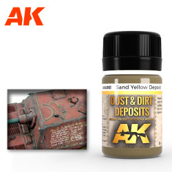 AK Interactive 4061 Sand Yellow Deposit 35ml Enamel Weathering