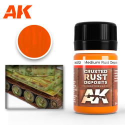 AK Interactive 4112 Medium Rust Deposits 35ml Enamel Weathering