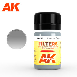 AK Interactive 4161 Neutral Grey Filter 35ml Enamel Weathering