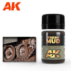 AK Interactive 16 Fresh Mud Effects 35ml Enamel Weathering