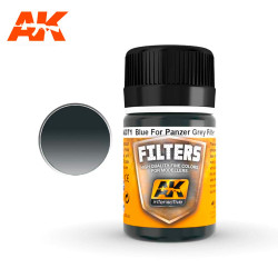 AK Interactive 71 Blue Filter For Panzer Grey Vehicles 35ml Enamel Weathering