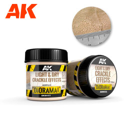 AK Interactive 8033 Diorama: Light & Dry Crackle Effects - 100ml (Acrylic)