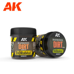 AK Interactive 8035 Diorama: Splatter Effects Dirt - 100ml (Acrylic)