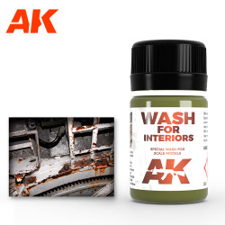 AK Interactive 93 Wash For Interiors 35ml Enamel Weathering