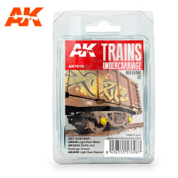 AK Interactive 7010 Trains: Undercarriage Weathering Set