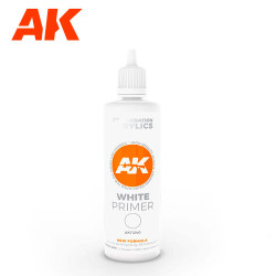 AK Interactive 11240 White Primer Acrylic 100ml