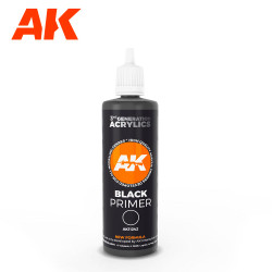 AK Interactive 11242 Black Primer Acrylic 100ml