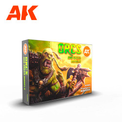 AK Interactive 11600 Orcs And Green Creatures Acrylic Paint Set