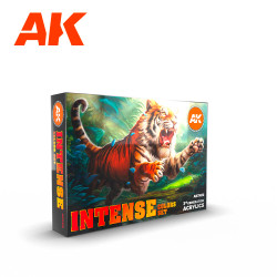 AK Interactive 11612 Intense Colours Acrylic Paint Set