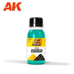 AK Interactive 174 Brass Photoetch Burnishing Fluid Weathering 100ml