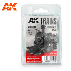 AK Interactive 7000 Trains: Locomotive & Wagon Weathering Set