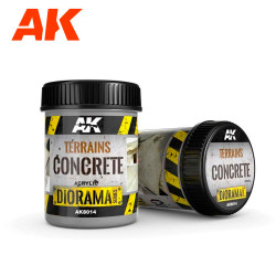 AK Interactive 8014 Diorama: Terrains Concrete - 250ml (Acrylic)