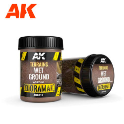 AK Interactive 8016 Diorama: Terrains Wet Ground - 250ml (Acrylic)