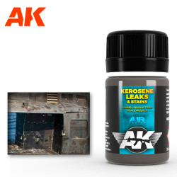 AK Interactive 2039 Kerosene Leaks & Stains Enamel 35ml