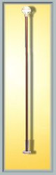 Viessmann 6062 GDR Reichsbahn Wood Post Lamp 148mm LED Warm White HO
