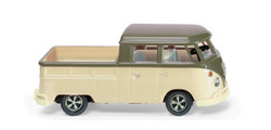 Wiking 078907 VW T1 Double Cabin Olive Grey/Oyster White 1963-67 HO