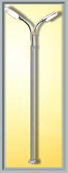 Viessmann 60951 Double Whip Street Light 100mm Plug-In Socket LED White HO