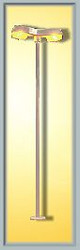 Viessmann 6098 Double Modern Street Light 100mm LED Yellow HO