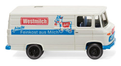 Wiking 027058 MB L 406 Box Van Westmilch 1967-74 HO