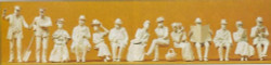 Preiser 63032 Railwaymen/Passengers Circa 1900 (13) Unpainted Figures Gauge 1