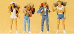 Preiser 65315 Hitchhikers (4) Figure Set O Gauge