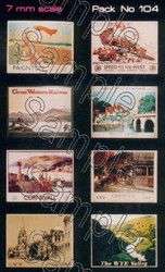 Tiny Signs O104 GWR Travel Posters Large O Gauge