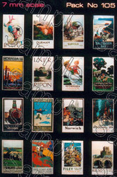 Tiny Signs O105 LNER Travel Posters Small O Gauge