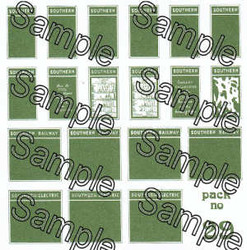 Tiny Signs OO29 Southern Poster Boards OO Gauge