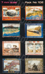 Tiny Signs O102 Pre-Grouping Travel Posters Large O Gauge