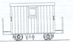 Dundas Models DM48 Festiniog Railway 4 Wheel Brake Van 2 Balcony Kit OO9 Gauge