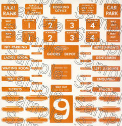 Tiny Signs O9NE BR (North Eastern Region) Station Signs O Gauge