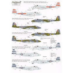 Xtradecal 72114 Gloster Meteor F8 RAF 1:72 Decal Set Airfix A04064
