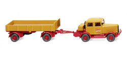 Wiking 085048  Hanomag with Flatbed Trailer Boiling 1946-52 HO