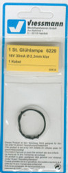 Viessmann 6229 Spare Bulb Clear T3.4 2.3mm Diameter 16v 30mA