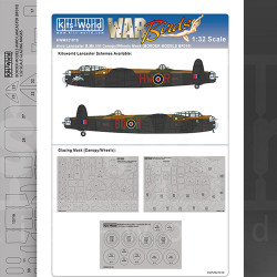 Kits World KWM321010 Avro Lancaster B.Mk.I/III Canopy/Wheel Masks 1:32 BF-010