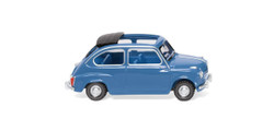 Wiking 009906 Fiat 600 Brilliant Blue 1955-64 HO