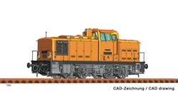 Roco 70266  DR BR106 Diesel Locomotive IV (DCC-Sound) HO