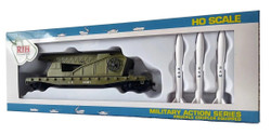 Rock Island Hobby 32180  US Army Missle Launching Wagon w/3 Missiles HO