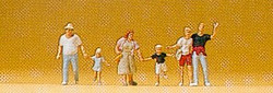 Preiser 79094 Passers By Hurrying (6) Figure Set N Gauge