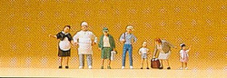 Preiser 79097 Krause the Baker with Family/Customers Figure Set N Gauge
