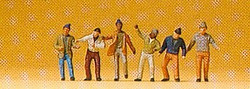 Preiser 79101 Workers (6) Figure Set N Gauge