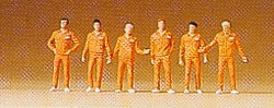 Preiser 79104 Mechanics (6) Figure Set N Gauge