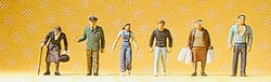 Preiser 79111 Policeman/Passers By (6) Figure Set N Gauge